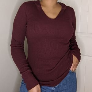 TNA Thermal with Hood (Maroon- Size M)